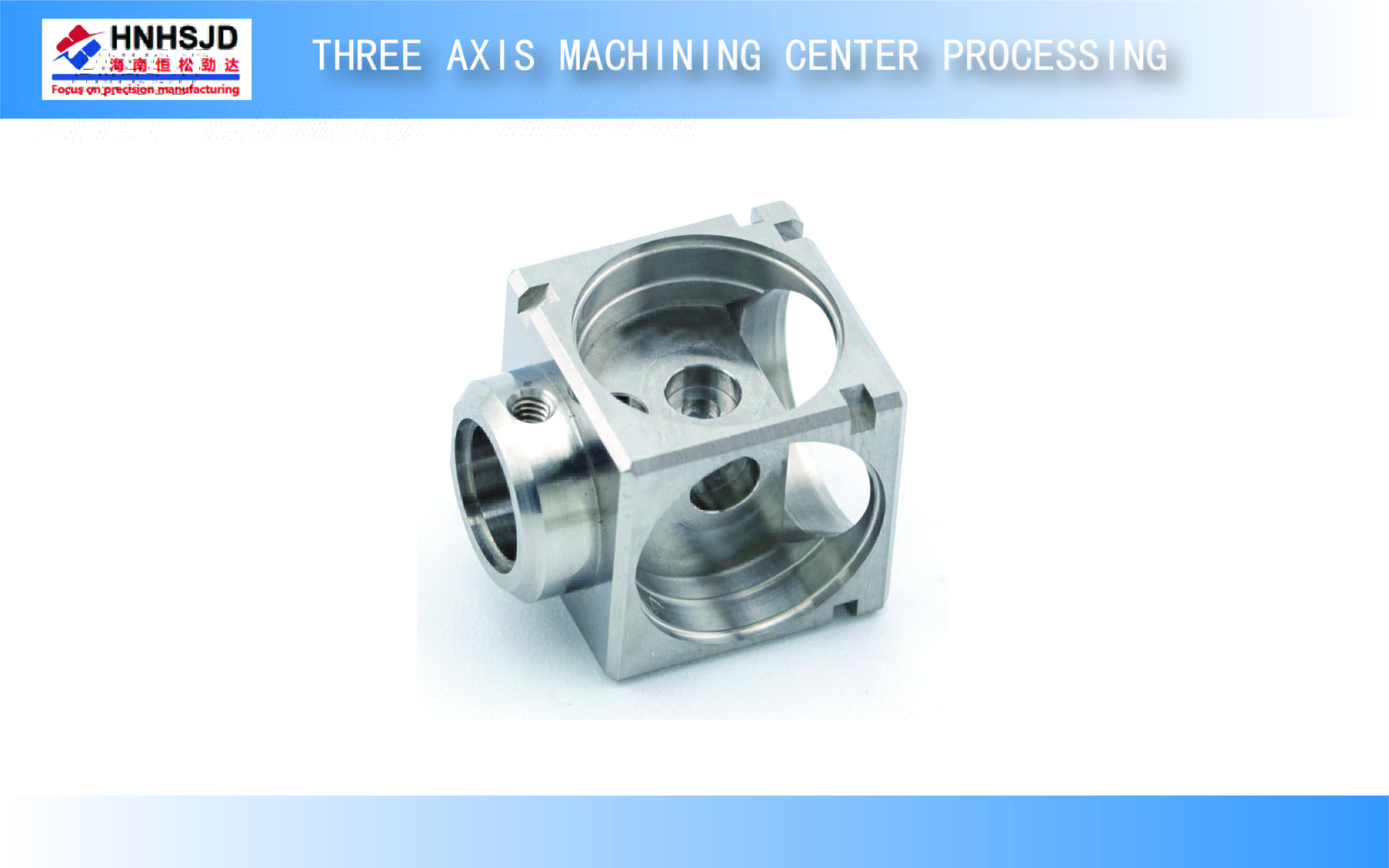 Three axis machining center processing