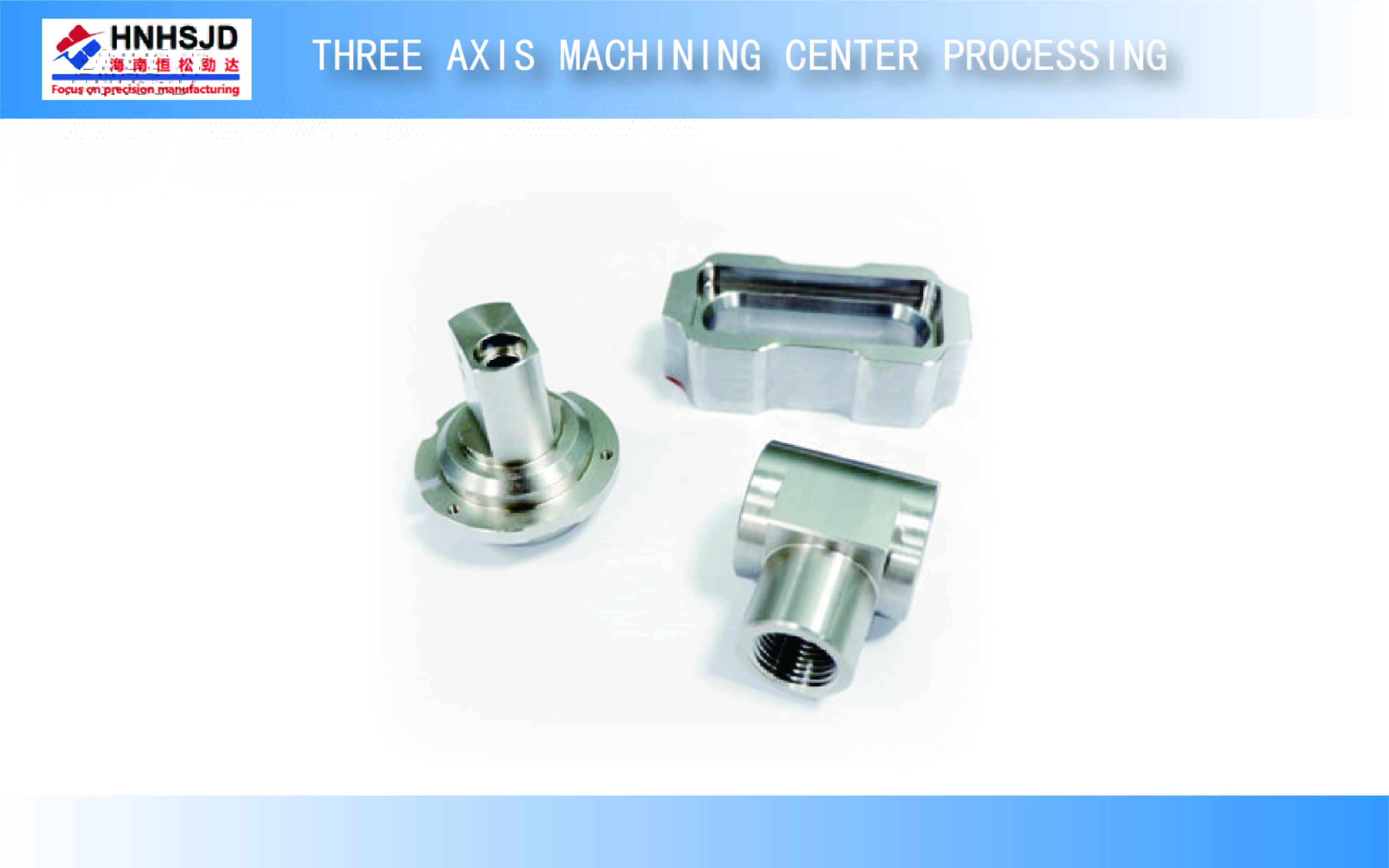 Three axis machining center processing